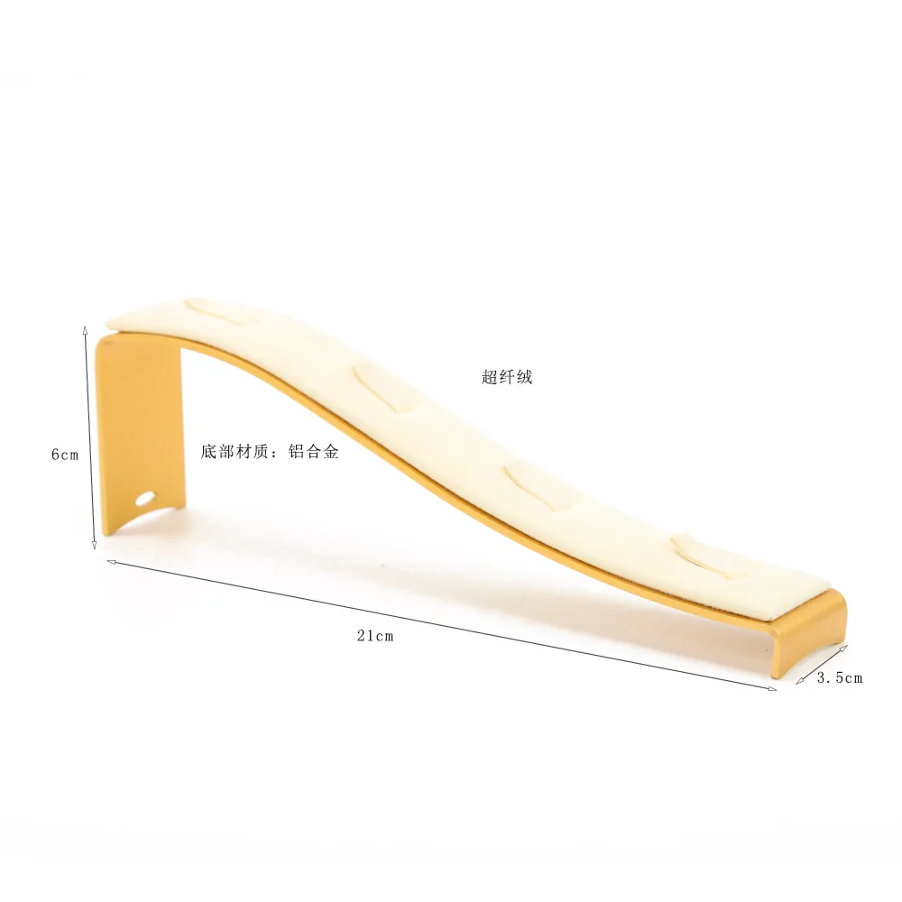 New Aluminum Alloy Beige/Green/Blue Velvet Ring Earrings Jewelry Posing Photography Decoration Display Shooting Background Props