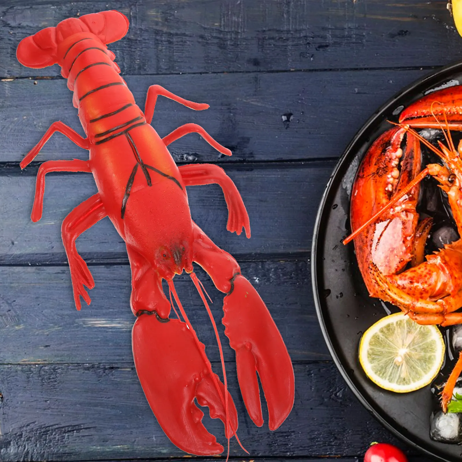 

Simulated Lobster Kids Pretend Play Toy Fake Marine Realistic Model Figures Toys Artificial