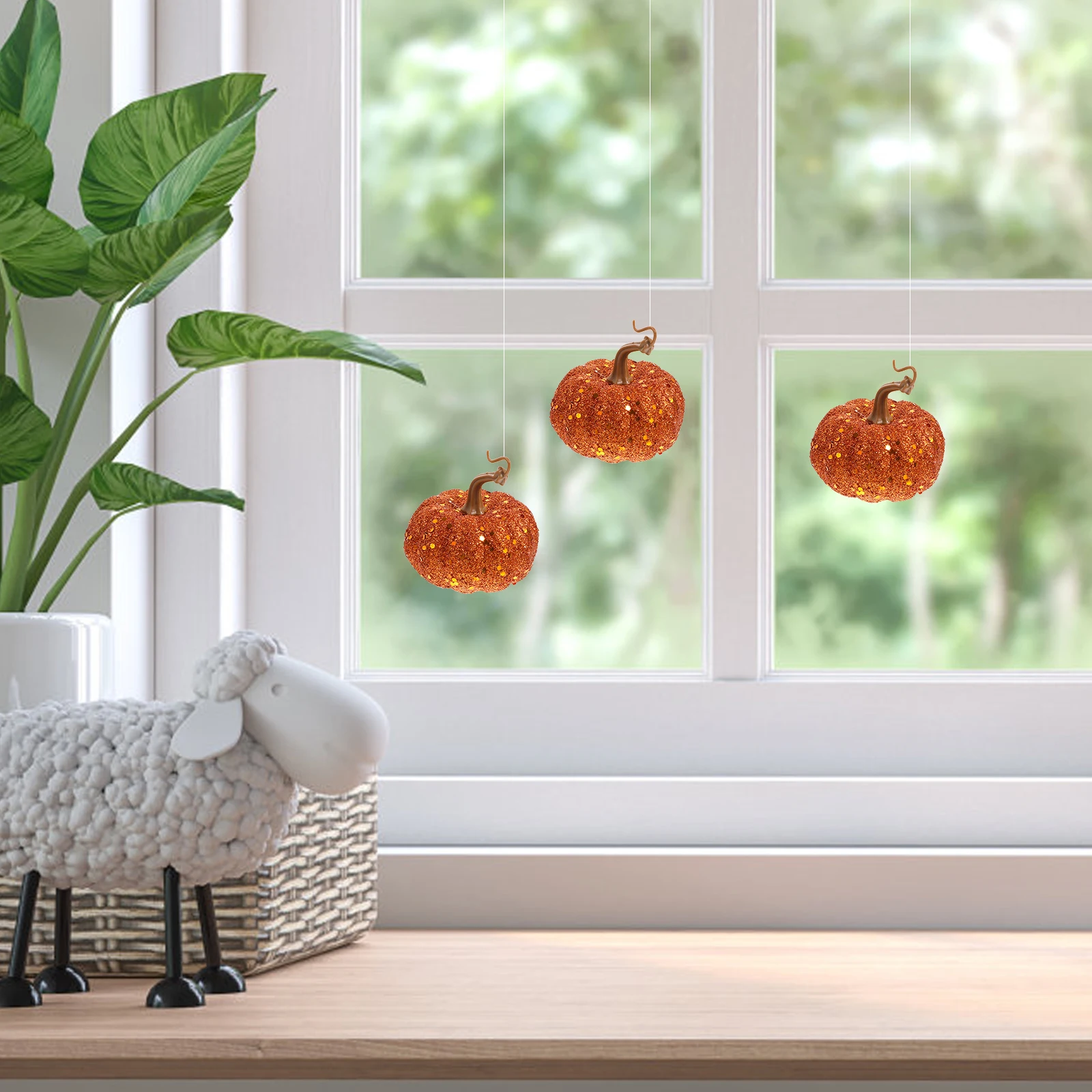 

6 Pcs Simulated Foam Pumpkin Pendant Party Pumpkins Hanging Halloween Festival Foams Pendent Centerpiece Decor