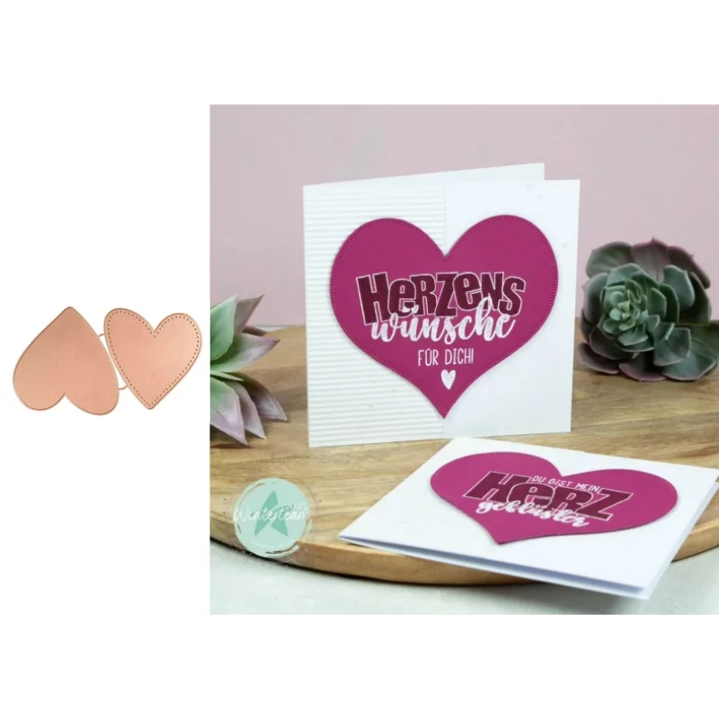 Neu eingetroffen: Love-Stanzformen und Stempel für DIY-Scrapbooking/Fotoalbum, dekorative Prägung, DIY-Papierkarten