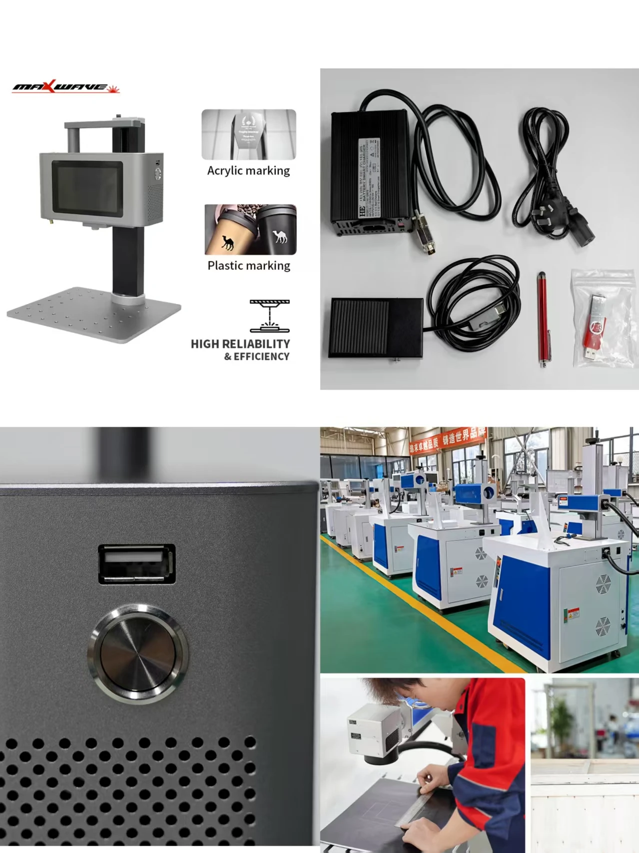 เครื่องทําเครื่องหมายด้วยเลเซอร์สําหรับแก้ว Raycus JPT 2w mopa ไฟเบอร์เลเซอร์เครื่องทําเครื่องหมายลึกแกะสลักเครื่องประดับทองเงินตัดโลหะ