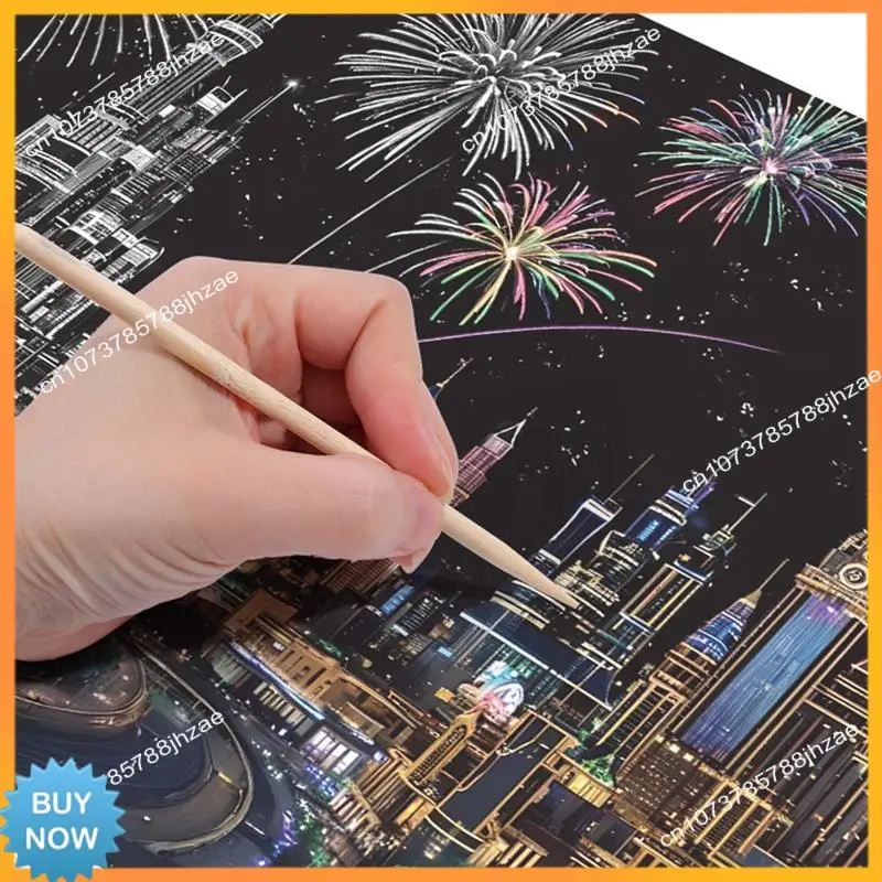 A10R Handmade Accessories Adults Scratching Drawing Decompression Tool Toy Scraping Painting Birthday Gift DIY Craft