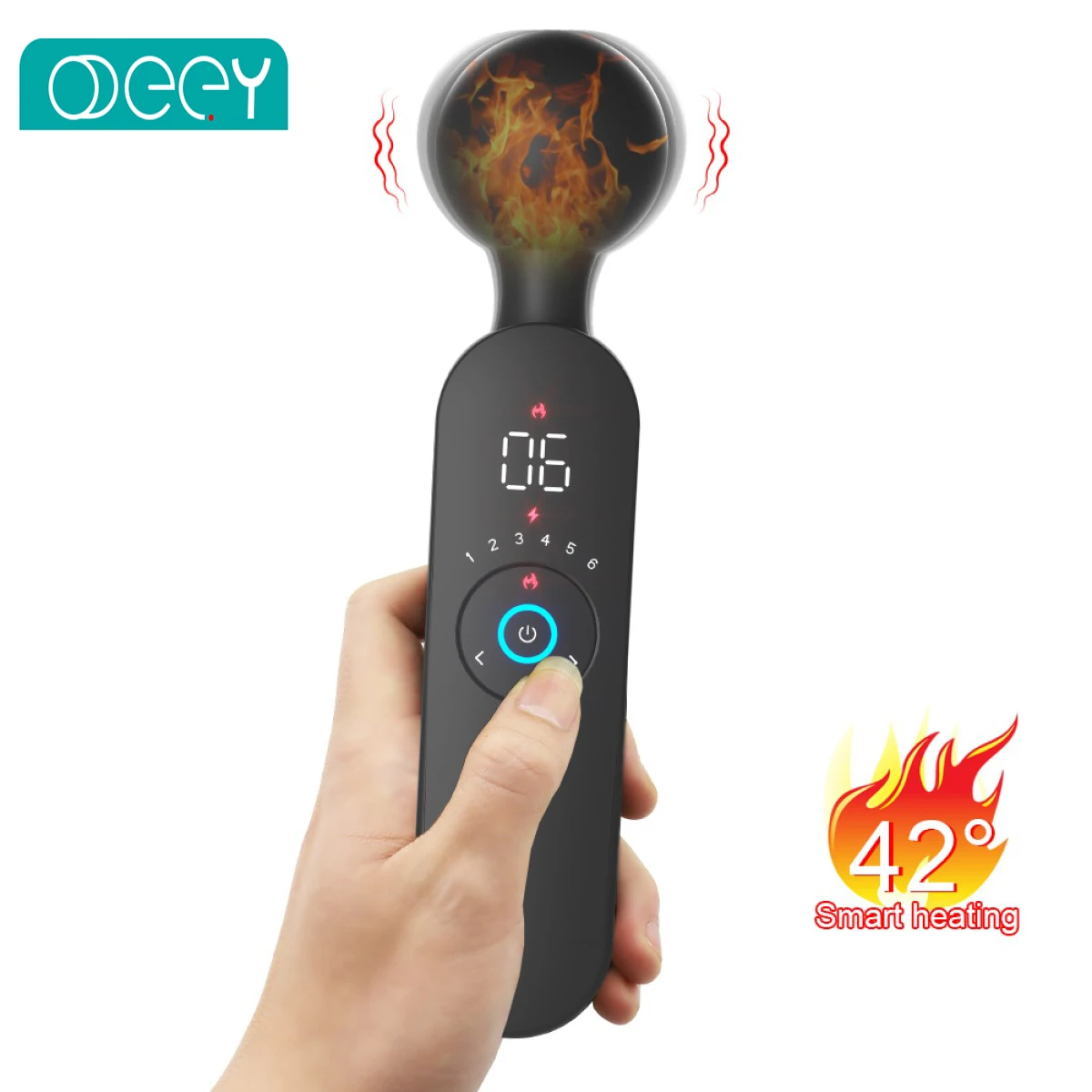 

Мощный электрический массажер для тела с подогревом, цифровой для шеи, плеч, спины, боли в мышцах, упражнения для восстановления дома