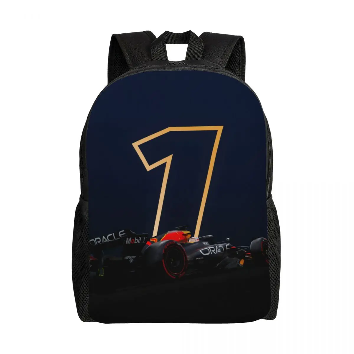 Custom Max Number 1 Racing Car Driver Laptop Backpack Men Women Fashion Bookbag for School College Students Bag