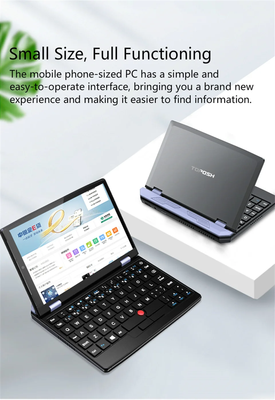 New Arrival 7 Inch Touch Screen Laptops Cheap Pocket Win 11 Portable Laptop Computer 2 in 1 Mini Touch Screen Laptop Tablet