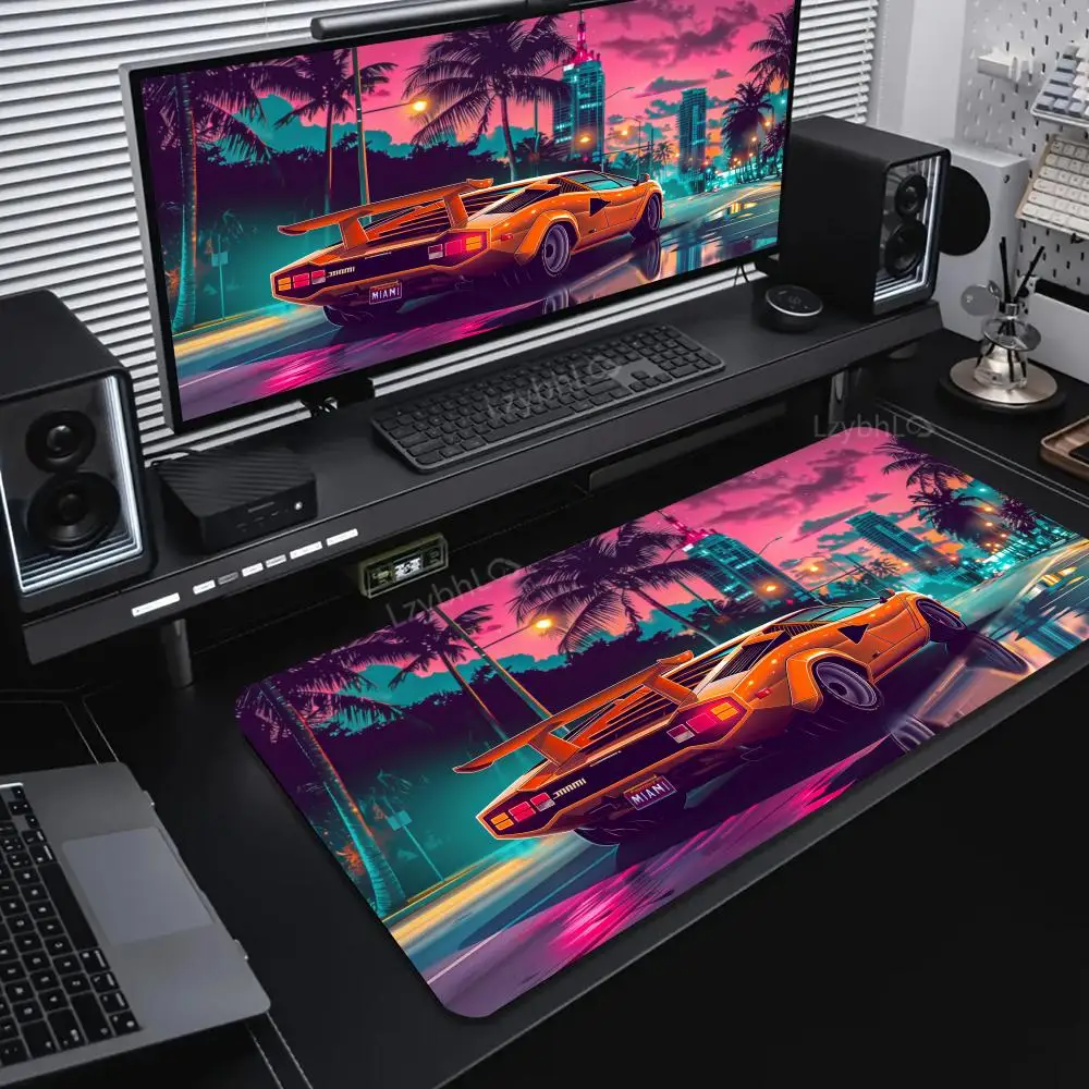

Anime-Style Cool Racing Car Mouse Pad Large Computer Office Gaming Desk Mat XXL Non-Slip Rubber Gaming Keyboard & Mouse Pad