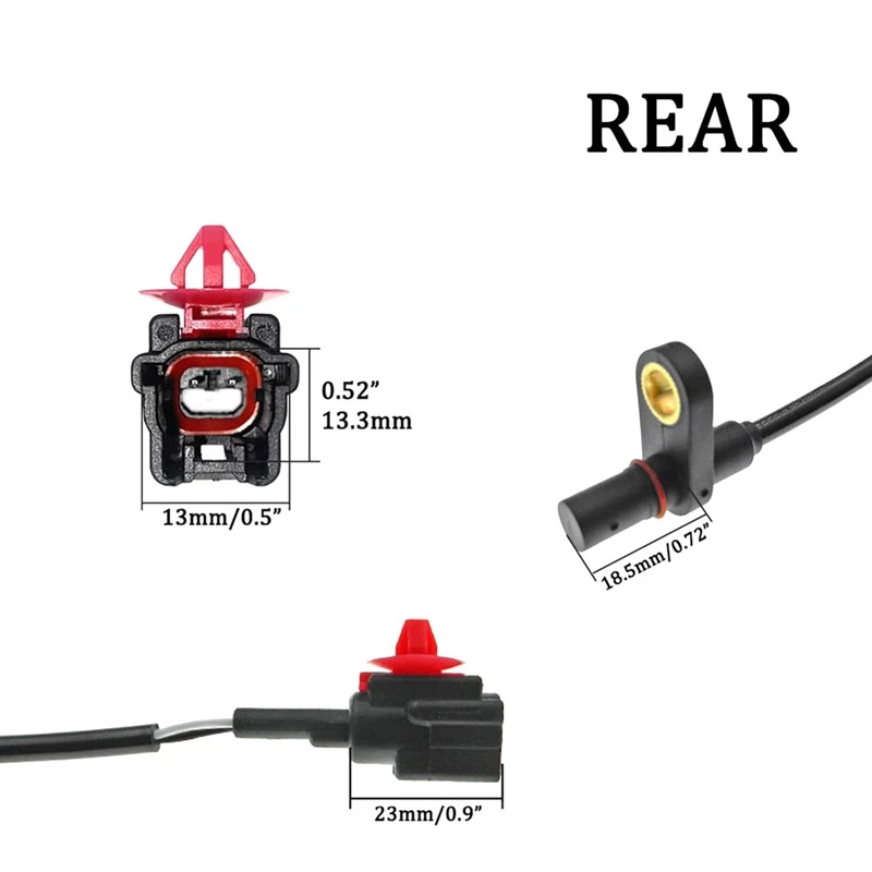 A19Q-4PCS Voor Achter Links Rechts ABS Wielsnelheidssensor Voor Nissan Tiida C11 47910-ED500 47901-ED500 47900-ED500