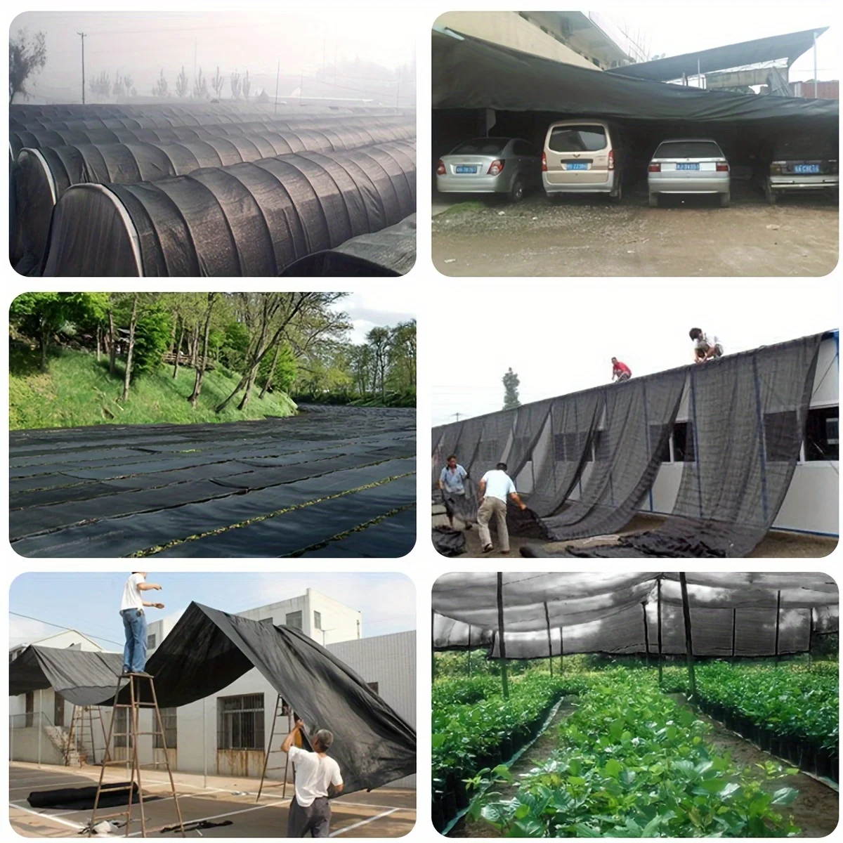 Plant Sunshade Net, Outdoor Gap Sunshade Net, Privacy Fence Screen Tightly Woven Anti-Uv Net with Copper Fasteners Reinforcing the Corners, Suitable for Greenhouses and Flower Beds.