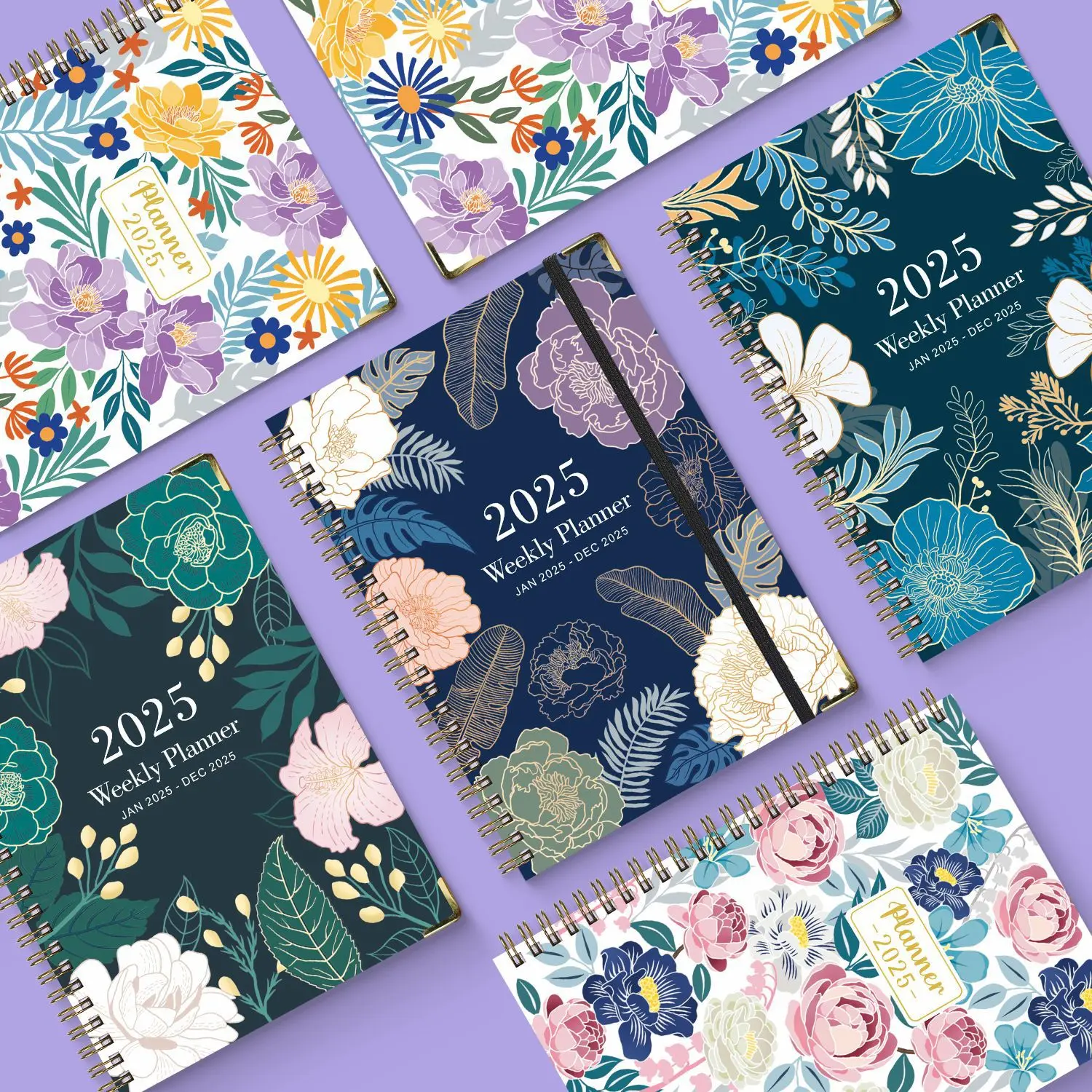 2025 Planejador Semanal Inglês Agenda A5 PLANNER Coil Notebook