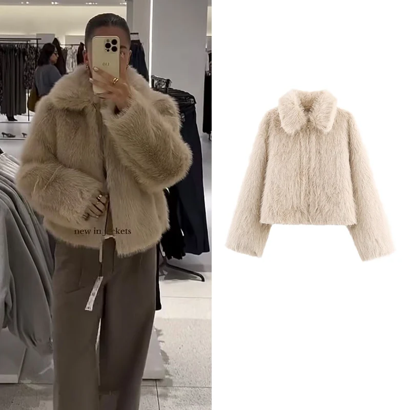 

Women's Winter New Fur Jackets 2025 New Fashion Women's Winter Warm Coats Elegant Chic Travel Street Long Sleeve Youth Jackets