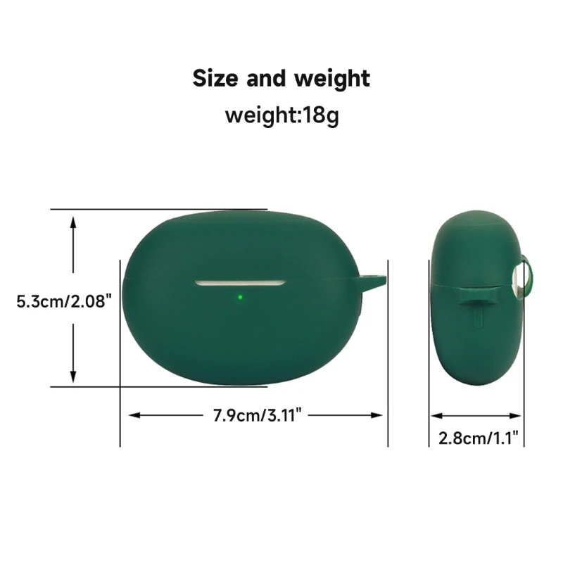 R91A Tương Thích Cho Buds Air 5 Vỏ Nghe Chống Sốc Chống Trầy Xước Vỏ Bảo Vệ Vỏ Có Thể Giặt Vỏ Chống Bụi