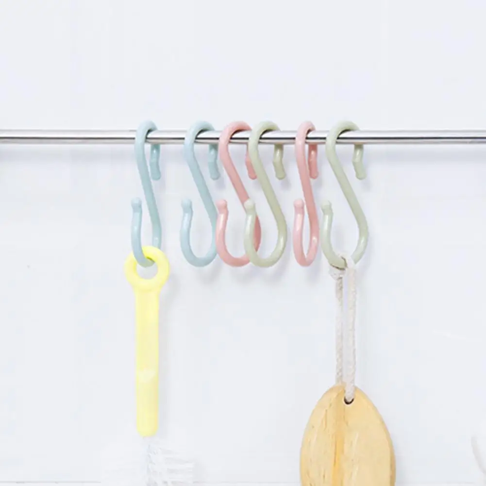 Wall Storage Hooks Scratch-proof Hook Durable S-shaped Hook Set for Easy Installation Multi-functional Utensils Towel Clothing