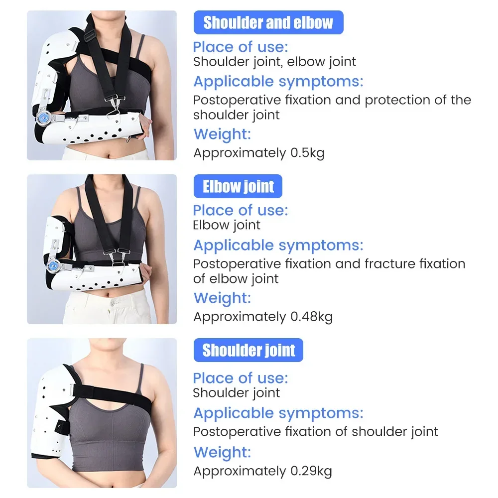 Shoulder Abduction Brace Protection Sling Fixed Wrist Elbow Arm Orthosis Broken Injury Rehabilitation Support Fixation Bracket