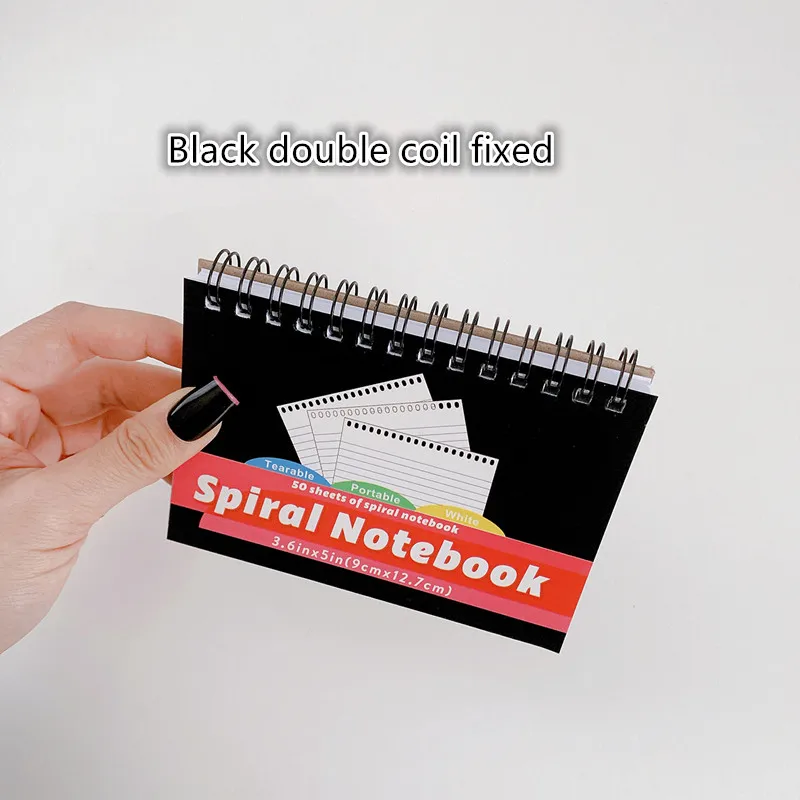 Black coil book American note card paper book portable memorized word book