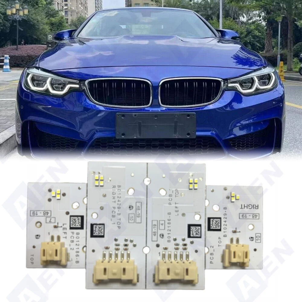 

White Angel Eye DRL LED Boards For 2018-2020 BMW F80 F32 F33 F36 LCI M3 M4 430I 440I Adaptive Headlight Daytime Driving Light
