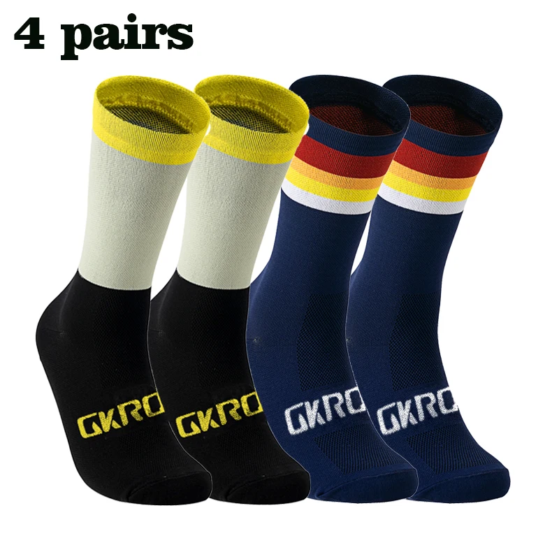 4 Pais Hohe Qualität Beruf Team Männer Frauen Radfahren Socken Bike Socken Atmungsaktive Fahrrad Socken Outdoor Sportswear Racing Socken – Detail 4