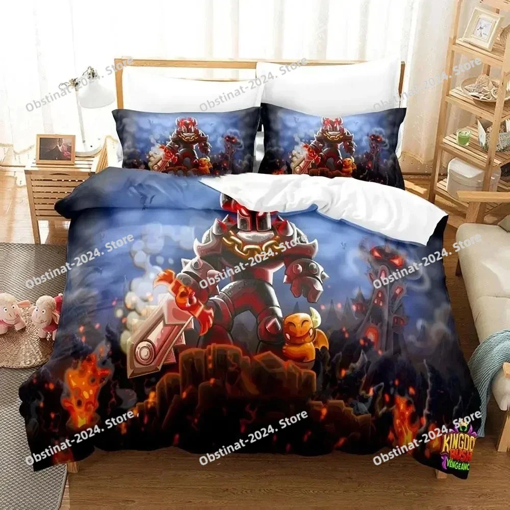 

New Kingdom For Adults Boys Single Double Queen King Size Bed Cover Anime Bed Ding Set Quilt Cover Pillowcase