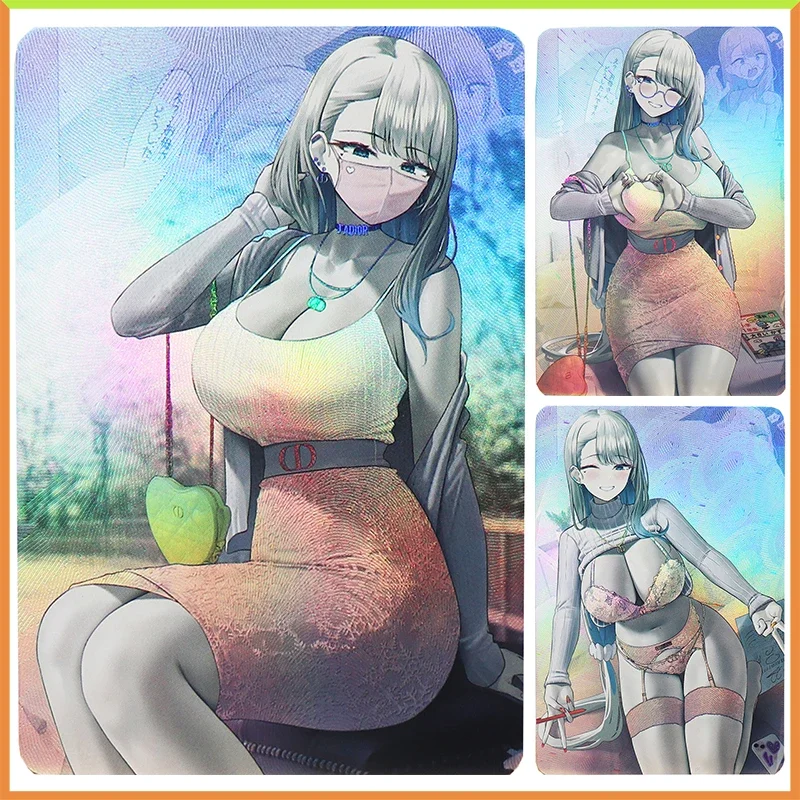 

Коллекционные карточки «Аниме Богиня: История» (DIY ACG), с эффектом фольги и искрения, настольные игры, игрушки Китагава Марин для мальчиков, подарок на день рождения