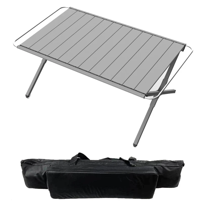 

Outdoor Aluminum Alloy IGT Table Portable Telescopic Camping Table With Gas Stove Teaism Tray Grill Equipment No Gas Tank