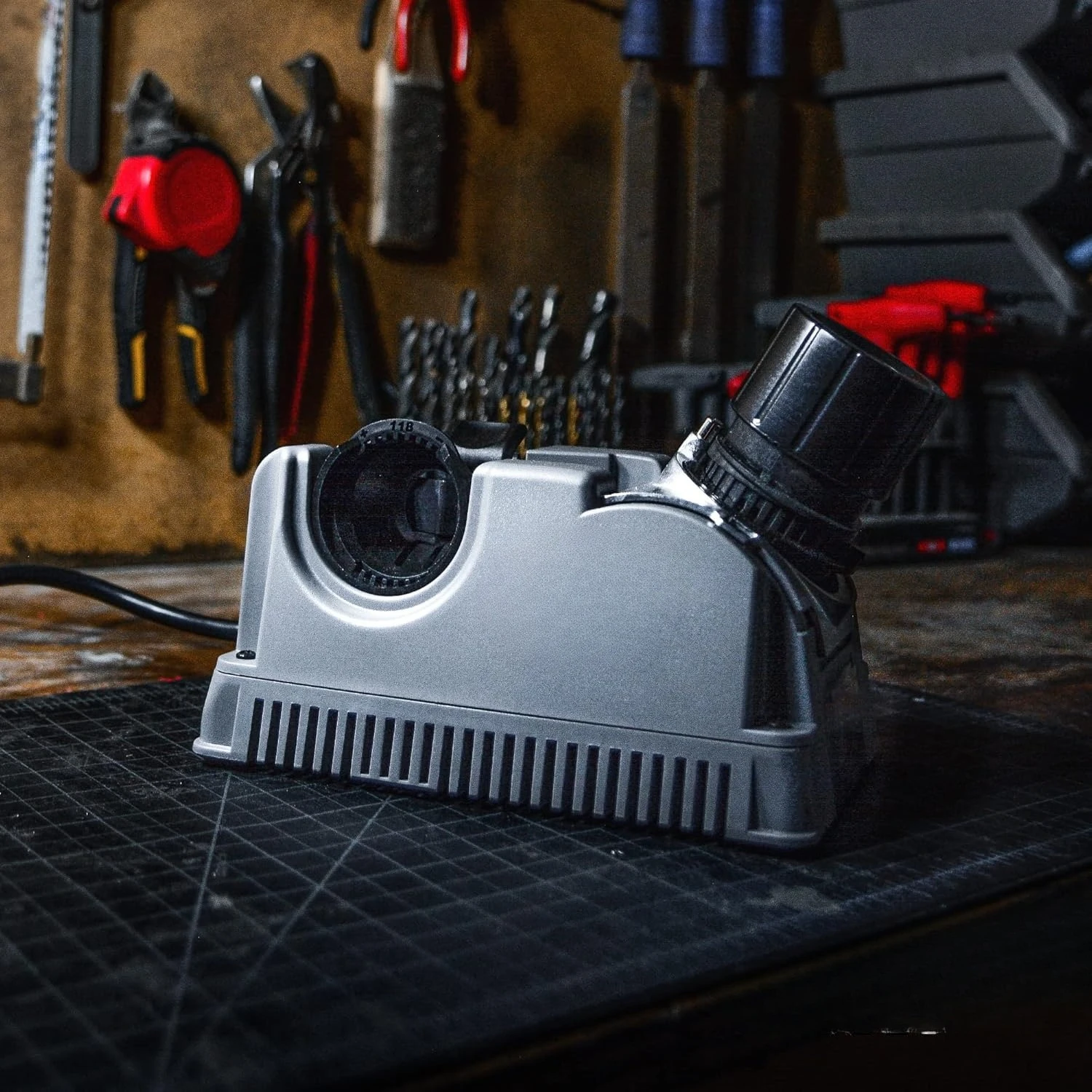 

DD500X Twist Drill Bit Sharpener - 3/32" to 1/2" - Electric Sharpener High Speed & Portable For Steel, Masonry