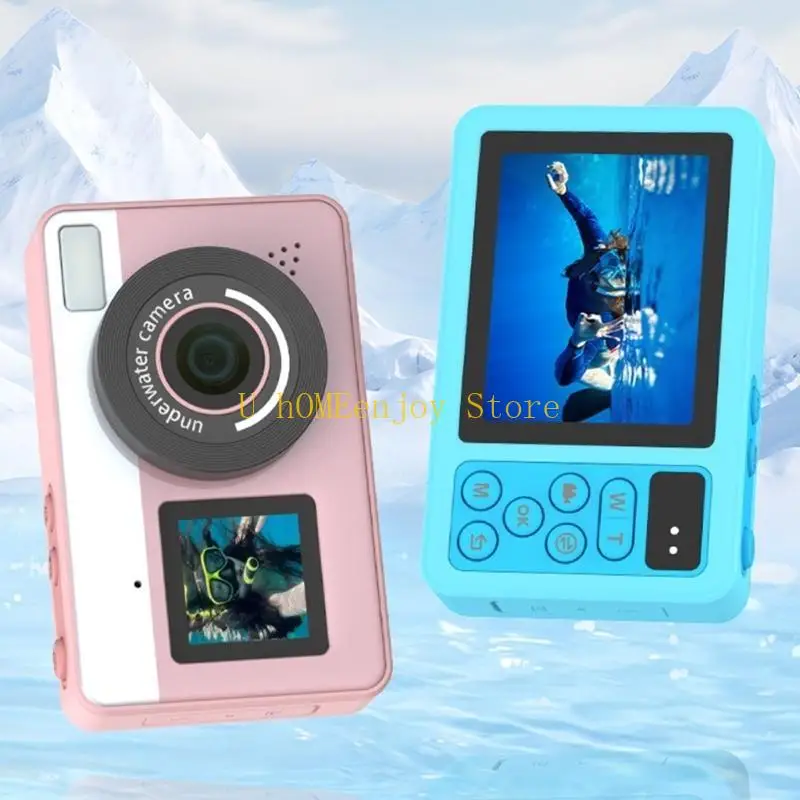 B0KF Compact Underwater Camera 48 Million 2.8inch Screen 1200mAh Battery Capacity