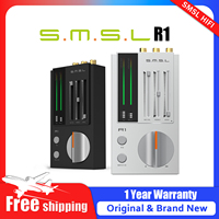 SMSL R1 Gaming DAC Headphone Amplifier Optical Coaxial usb Input support Microphone EQ Adjustment 3.5mm 4.4mm Headphone Jacks