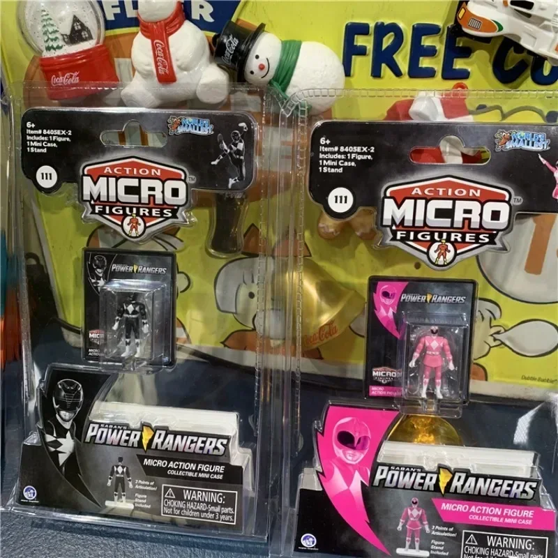 Hasbro Worlds Smallest Power Rangers Figure Jason Zack Billy Trini Micro Action Figure Doll Collection Ornaments Accessories Toy