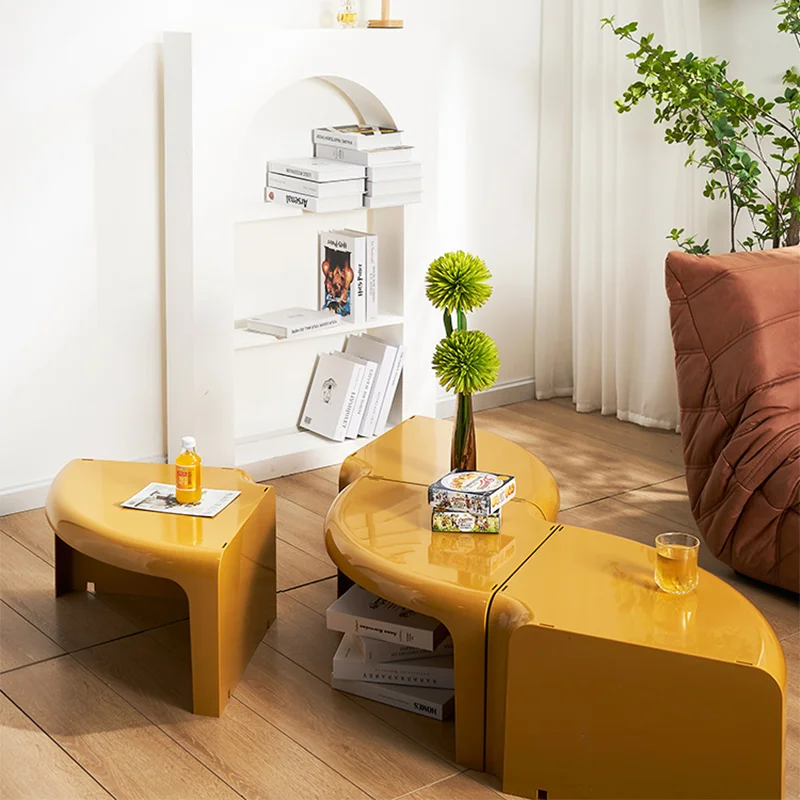 White Small Coffee Tables Clear Round Low Bedroom Coffee Tables Makeup Dining Muebles Para El Hogar Decoration Accessories