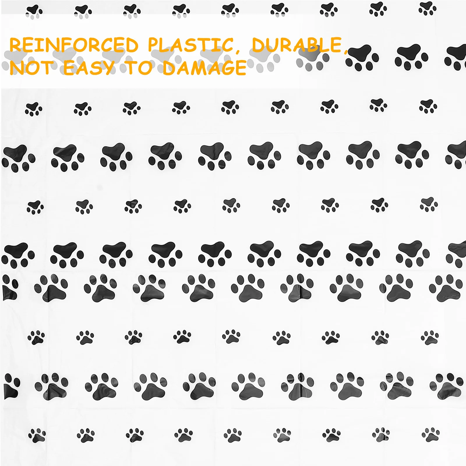 

2Pcs Disposable Pet Party Table Covers Waterproof Oil-Proof Plastic Dirt-Resistant Tablecloths for Party Dessert Table Decor