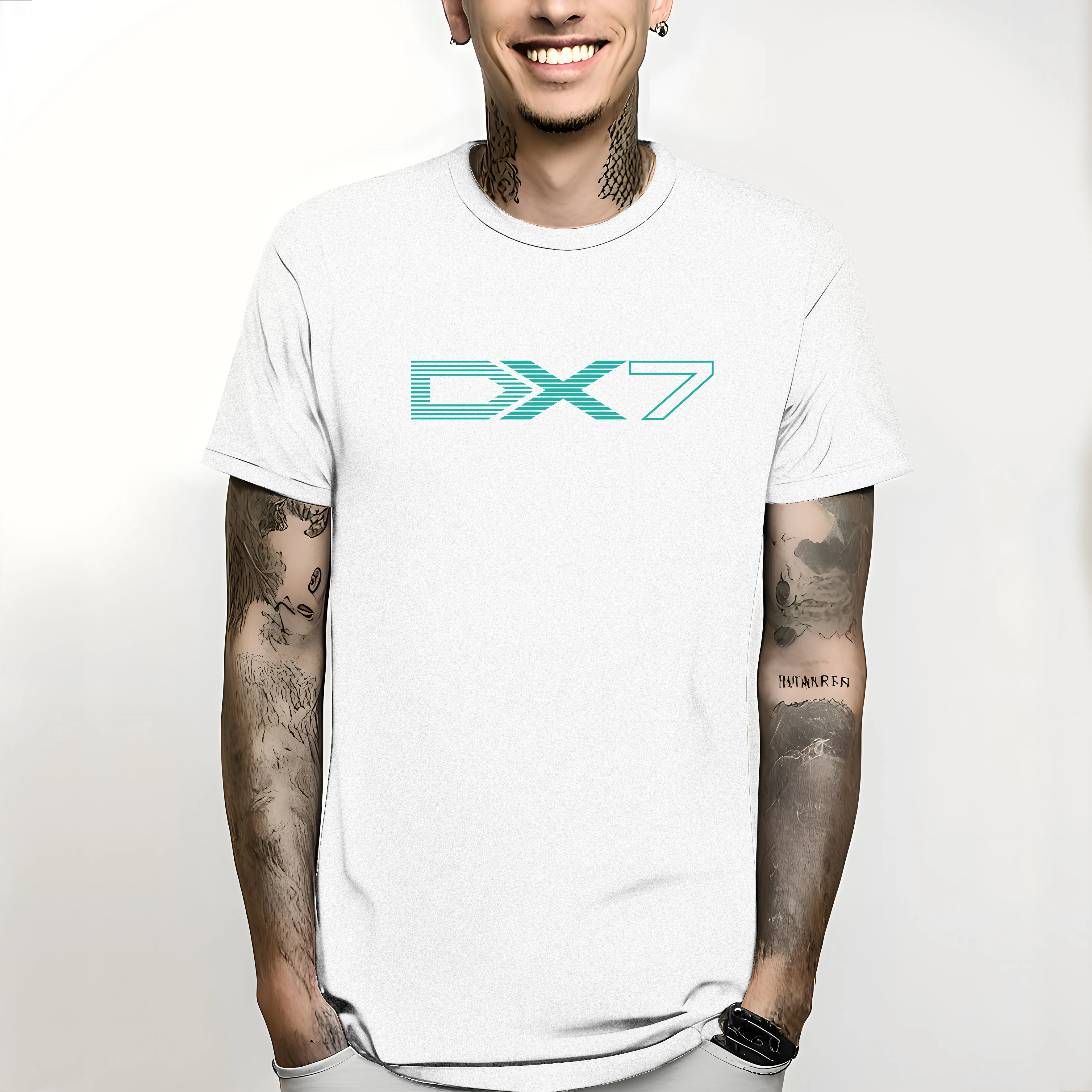 2024 Legendary Synth DX7 T-Shirt summer clothes custom kawaii clothes Short sleeve Men\'s graphic oversized streetwear fashion