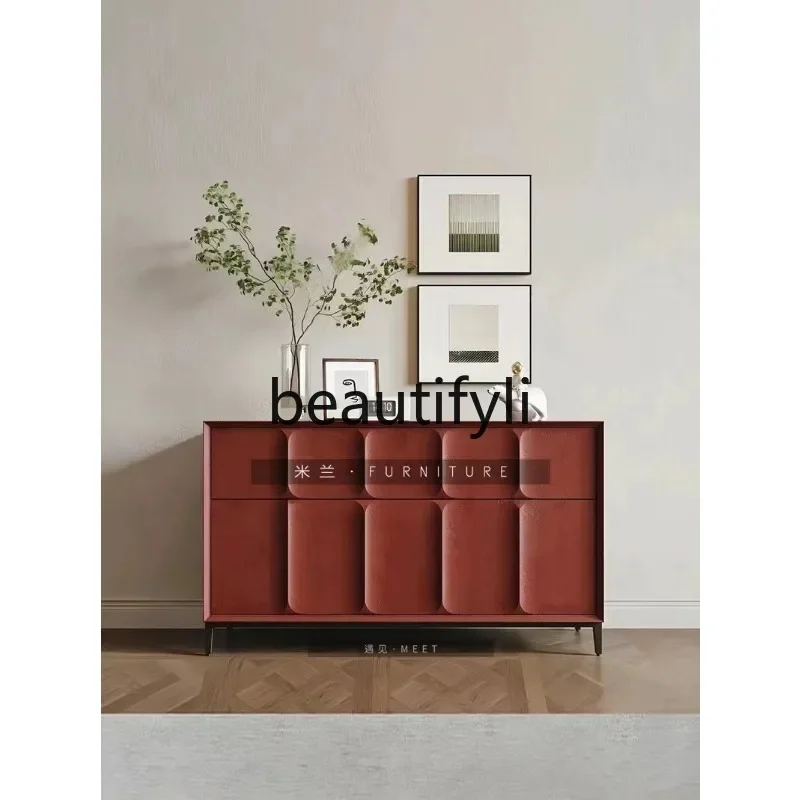 Design creative paint dining side cabinet tea cabinet entry door entrance entrance storage cabinet