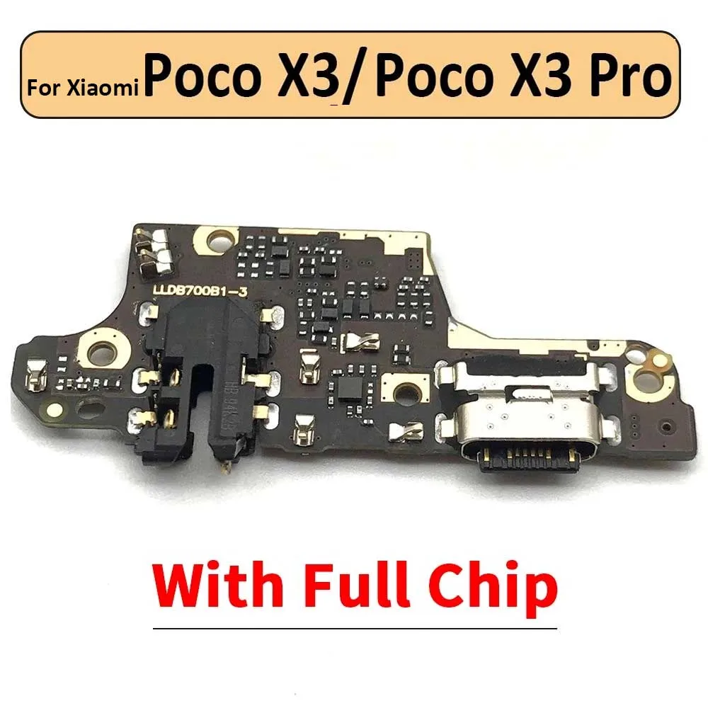 New Charger Board PCB Flex For Xiaomi POCO X3 NFC Global Version / Poco X3 Pro USB Port Connector Dock Charging Cable