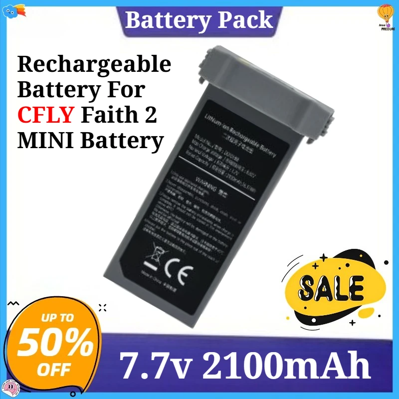 

7.7v 2100mAh Rechargeable Battery For C-FLY Faith 2 MINI Battery For CFLY Faith MINI Drone RC Quadcopter Spare Parts Battery