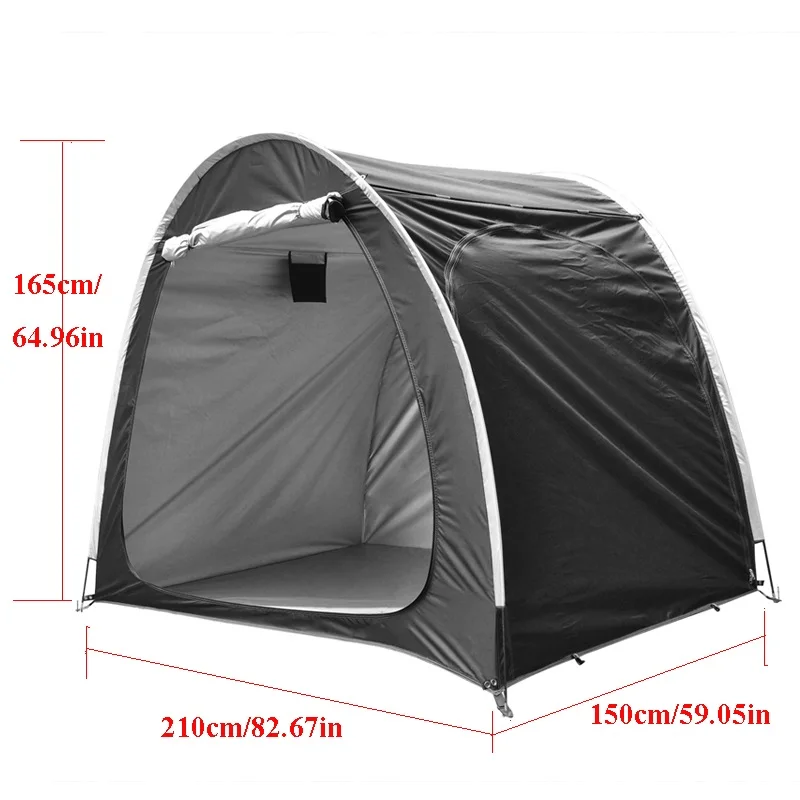 4Bicycle Storage Tent Upgrade Widen Double Doors Single Carport Motorcycle Outdoor Camping Multipurpose Large Space Oxford Cover