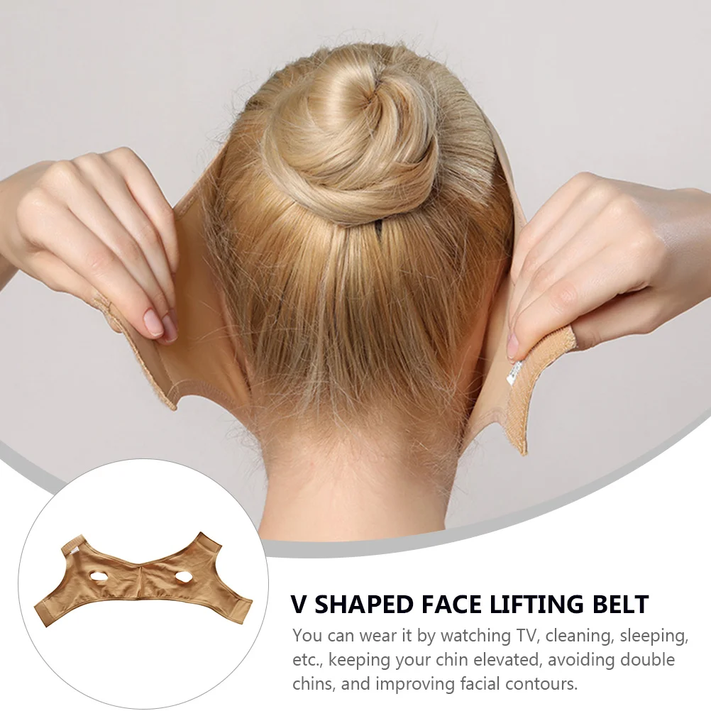 

1pc V Thin Shaper Chin Lift Belt Adjustable Reusable Face Lifting Mask V-Shaped Face Contouring Tool