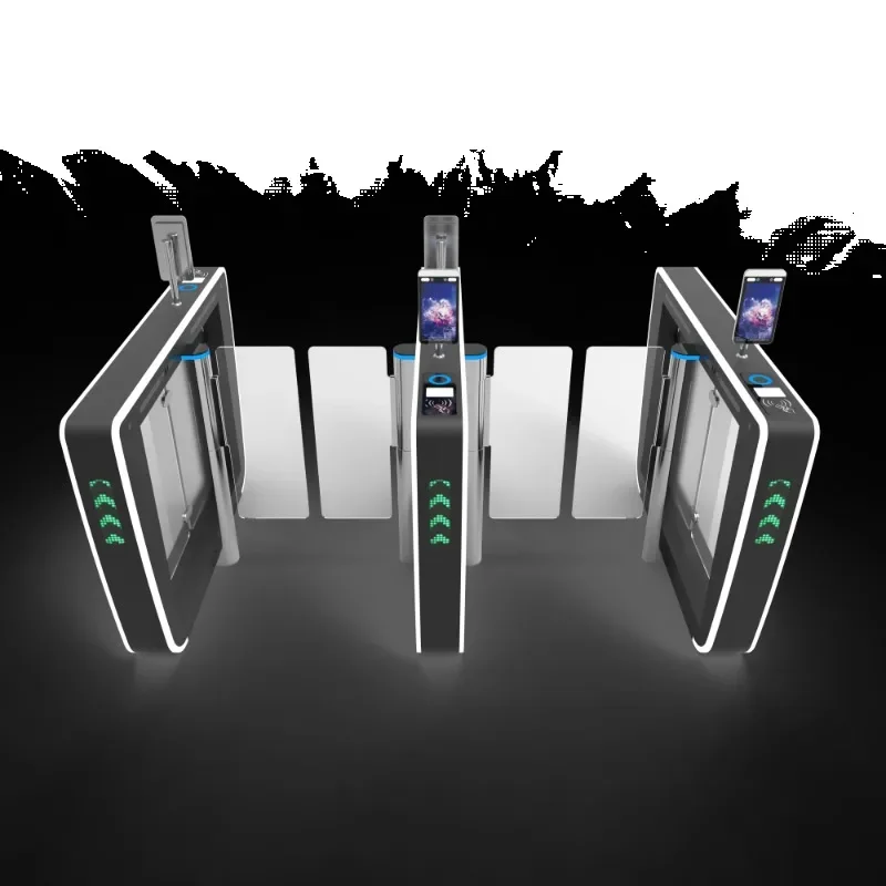 TDZ Speed Gate Swing Barrier Turnstile Servo Motor Facial Recognition RFID QR Fingerprint Face Recognition Gym Office Factory