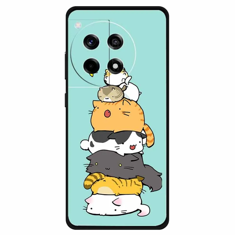 For OnePlus Ace 3 Pro Case Silicone Soft Fashion Cartoon TPU Back Cover for One Plus Ace 3Pro Cases PJX110 Lovely Ace3pro Shell