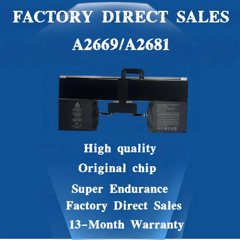 11.54V 52.6Wh 4561mAh Laptop Battery A2669  for Apple MacBook Air 13