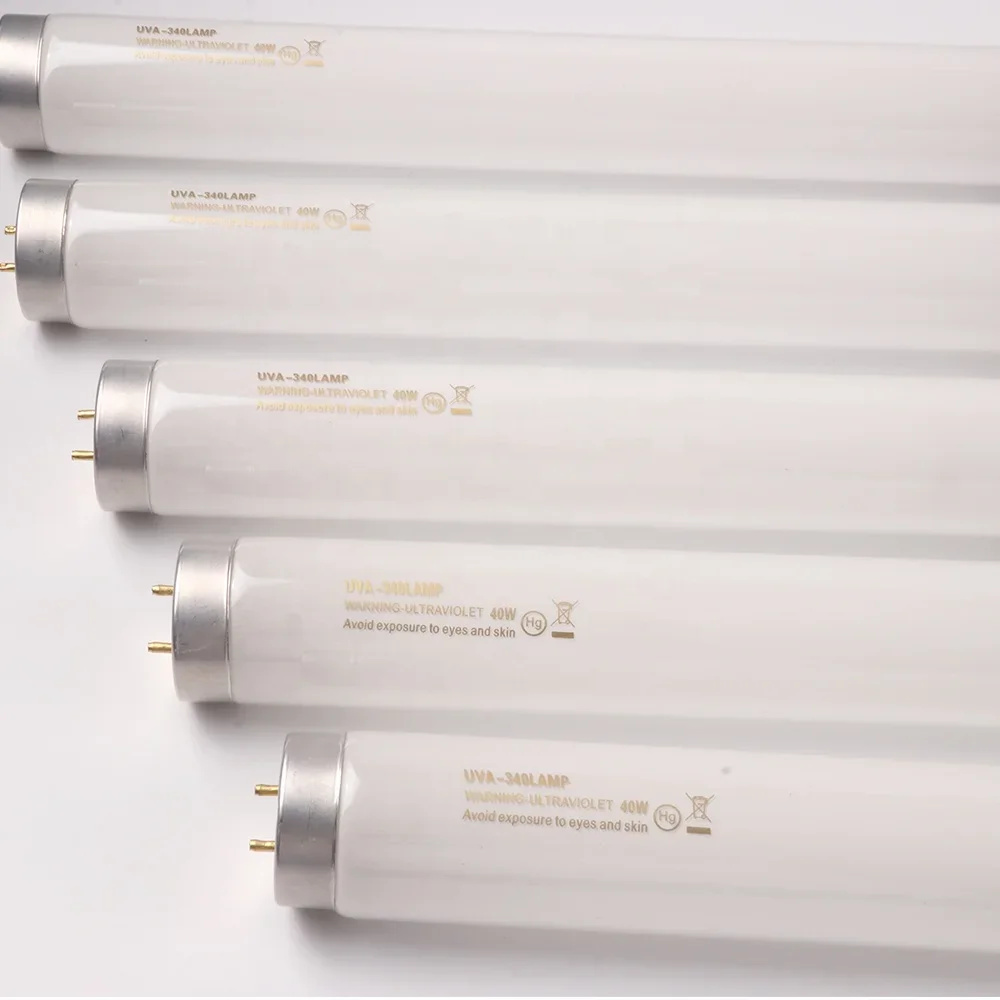 UVA 340nm Lamp  Which Simulates Sunshine 40w 1200mm T12 Made in China UV Lamp