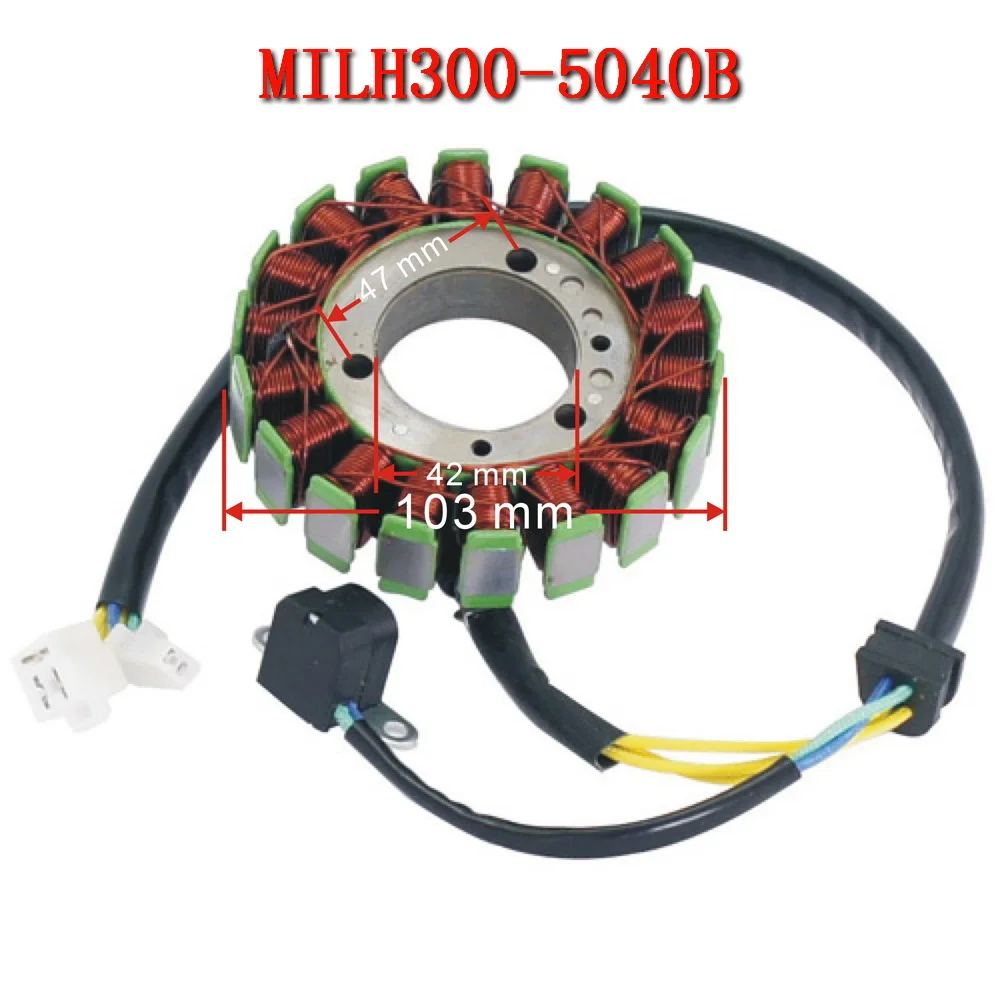 

18 Pole Big Stator Coil For Linhai YP250 LH170MN Linhai LH250 LH260 LH300 LH400 VOG 250-300cc engine motorcyle Accessories