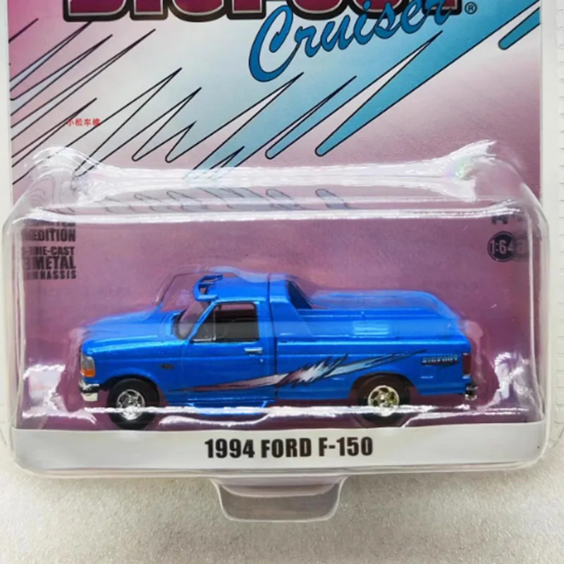 Greenlight Diecast 1:64 1994 F-150 بيك اب سبيكة محاكاة نموذج سيارة مجموعة ثابتة زينت عطلة لعبة هدية تذكارية