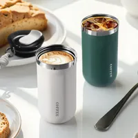 350/500ml Thermal Mug Thermos Bottle Coffee Tumbler Cup Water Bottle Stainless Steel Insulated Vacuum Flask Leakproof Travle Cup