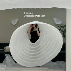 New Crinoline Black White Long Wedding Petticoat Ball Gown Dress Underskirt Skirt Half Slips Wedding Accessories