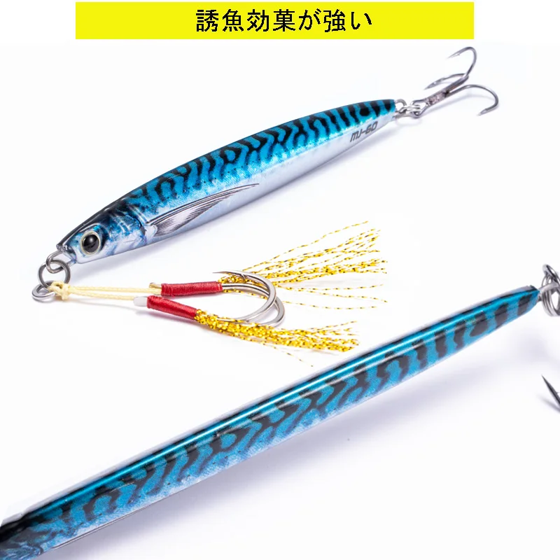 2022 Sea fishing Metal Jig  80g 100g Fishing Lure Weights Bass Fishing Bait Tackle Trout Jigging Lure Jigs Saltwater Lures