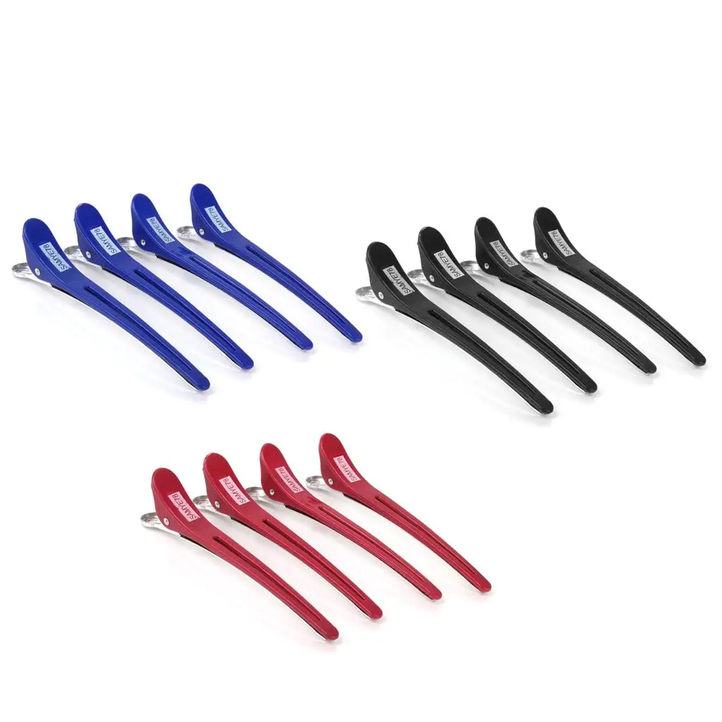 12x Sturdy Salon Hairdressing Sectioning Clips Duckbill ing Clamps Accessory