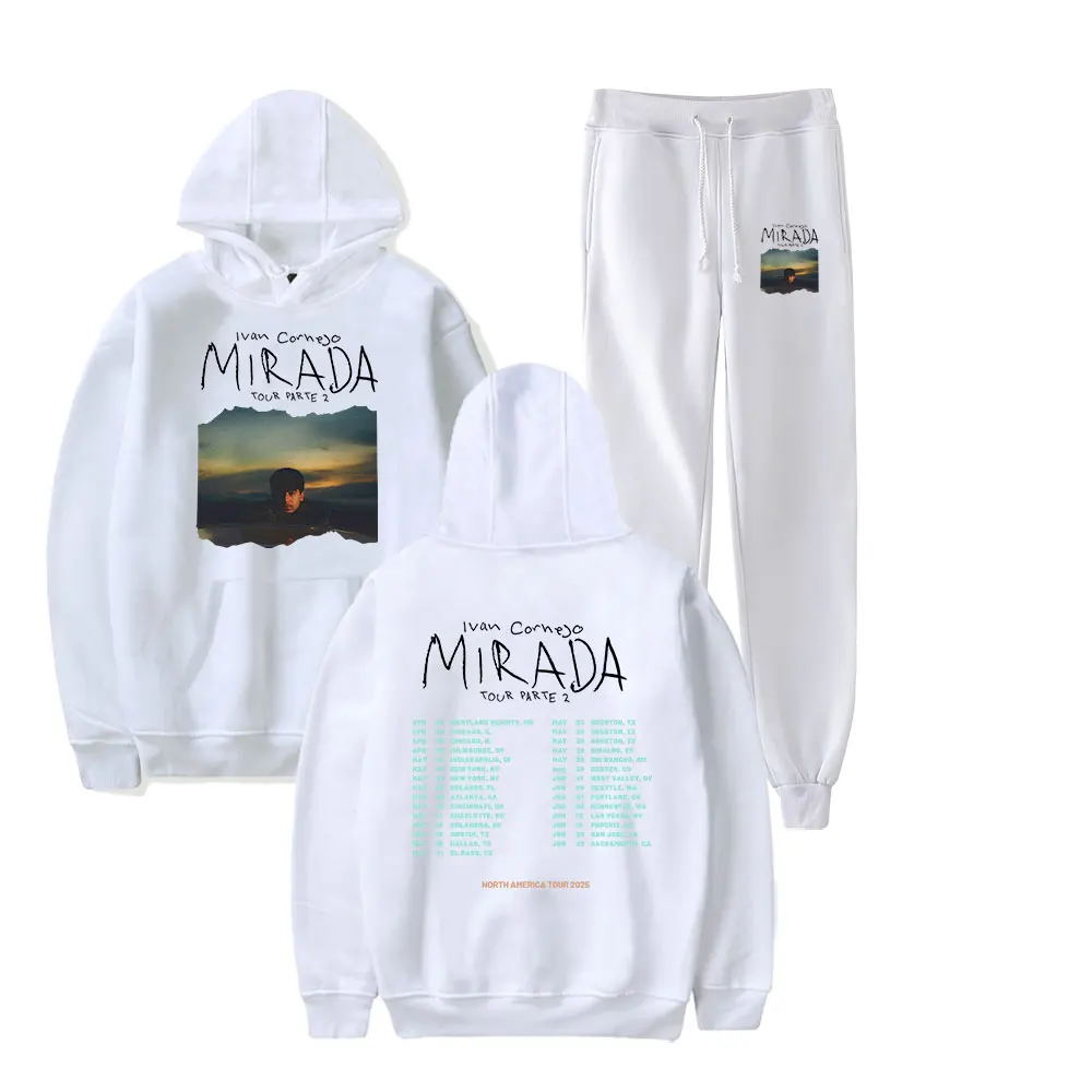 إيفان كورنيجو ميرادا 2025 جولة جزء 2 ميرش العصرية هوديس مجموعة هوديي السراويل قطعتين البلوز الرجال ملابس حريمي ارتداء اليومي