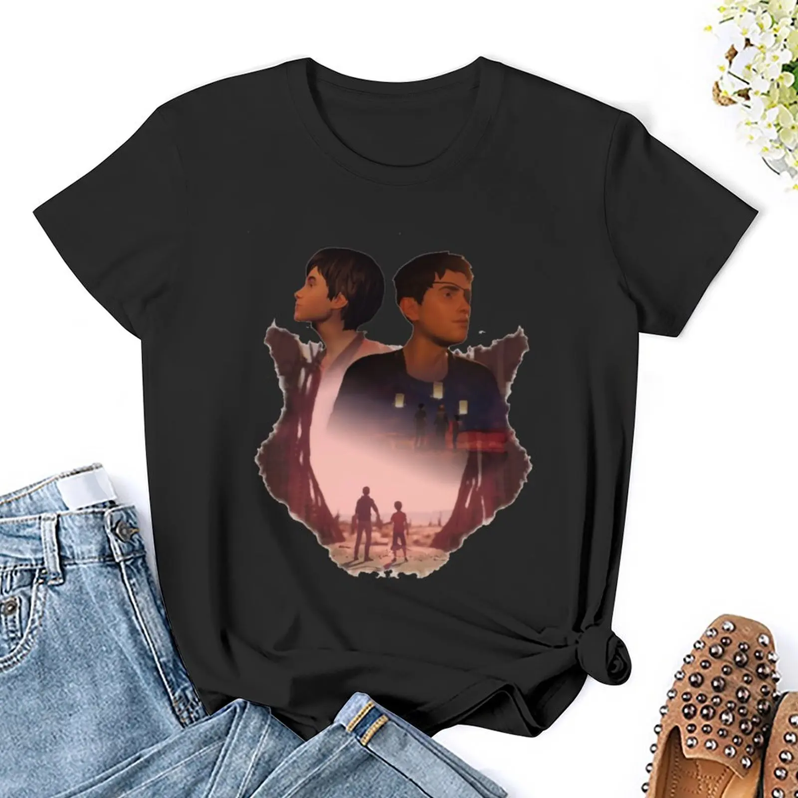 T-shirt esthétique Life Is Strange 2-WOLVES, vêtements féminins, chemisiers d'été, 600, 2024