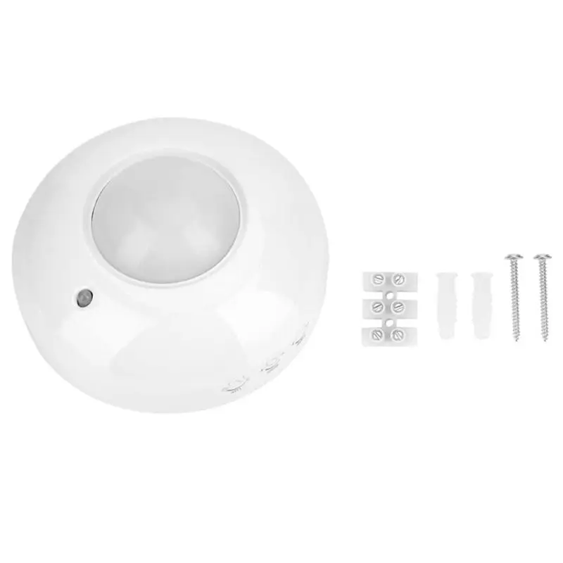 ABKQ-3X Motion Detector LED Light Human Motion Infrared Detector 360 Degree Ceiling Installation Corridor Bathroom Ceiling