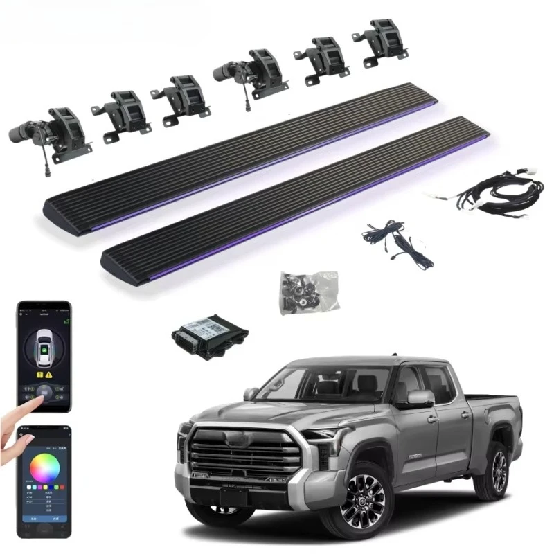 

For Toyota Tundra Capstone Truck Automatic E Power Running Boards Electric Side Steps with Led Light 2022 2023 2024 2025