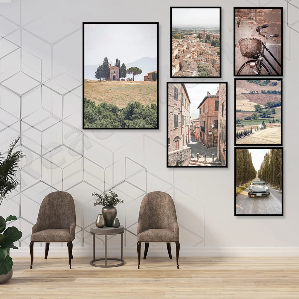 Italian prints, Italian gallery wall art, Tuscany, Florence and Verona printable art, neutral prints. travel landscape poster